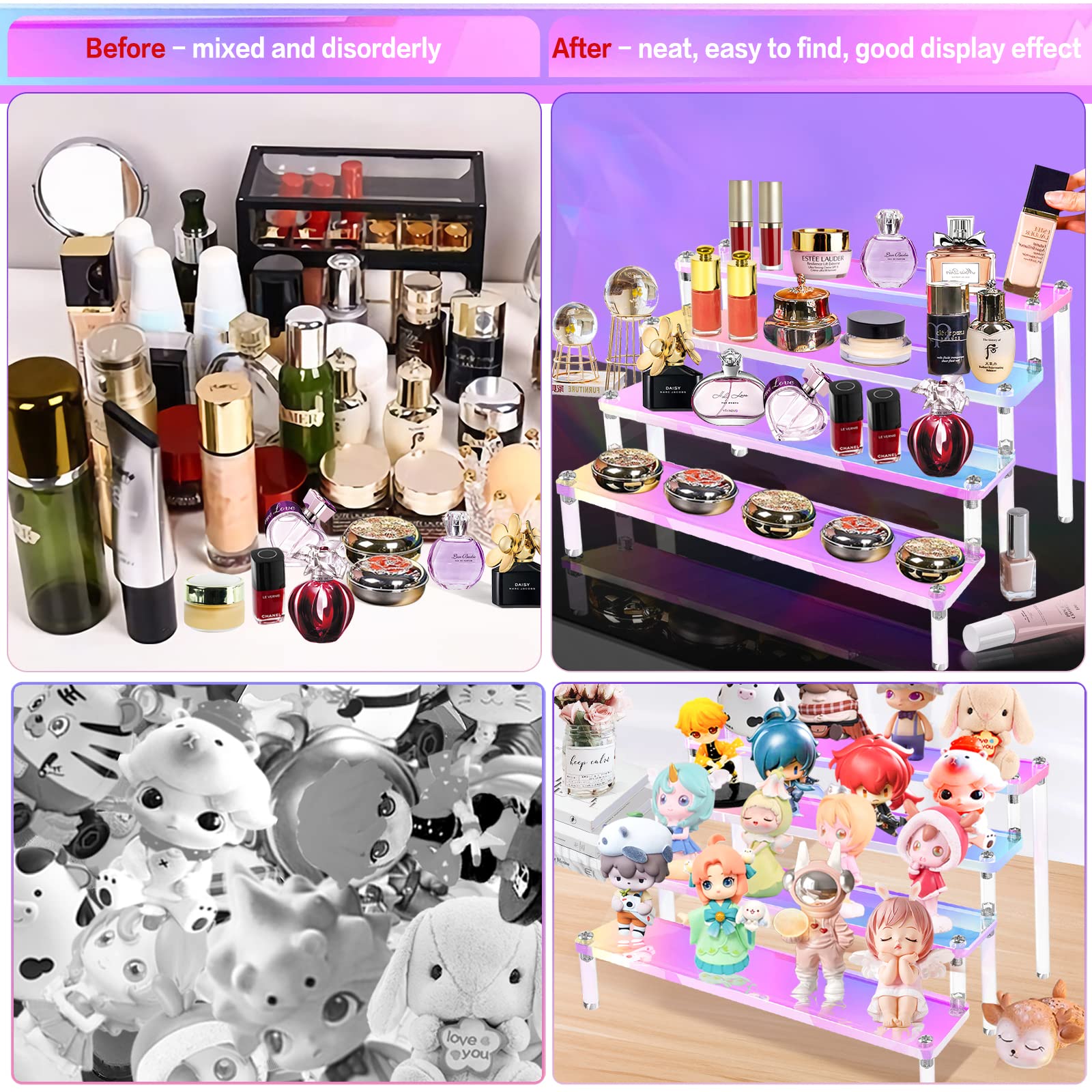 1-5 Tier Iridescent Acrylic Di - Perfume Fragrance Holder review and price