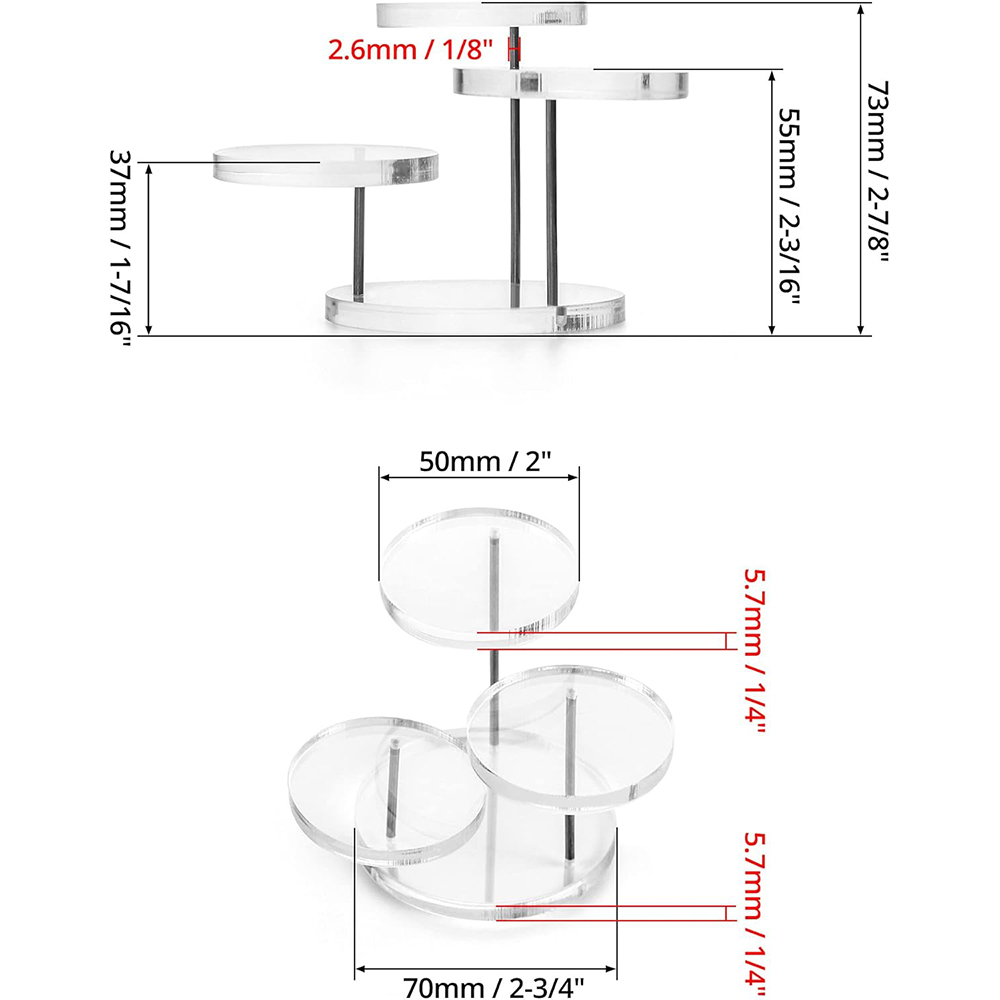 Transparent Acrylic Multi-Laye - Perfume Fragrance Holder review and price