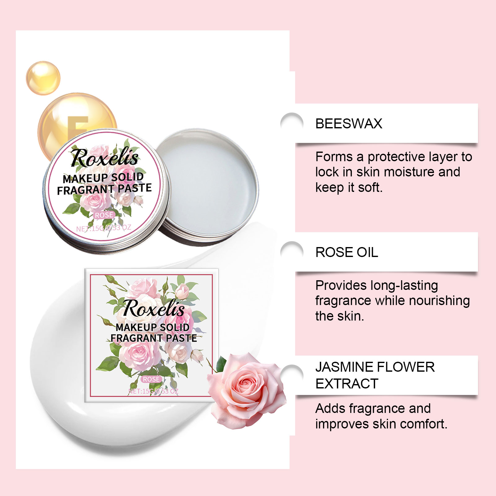 ROXELIS Rose Paste Body Balm S - Perfume Travel Set review and price
