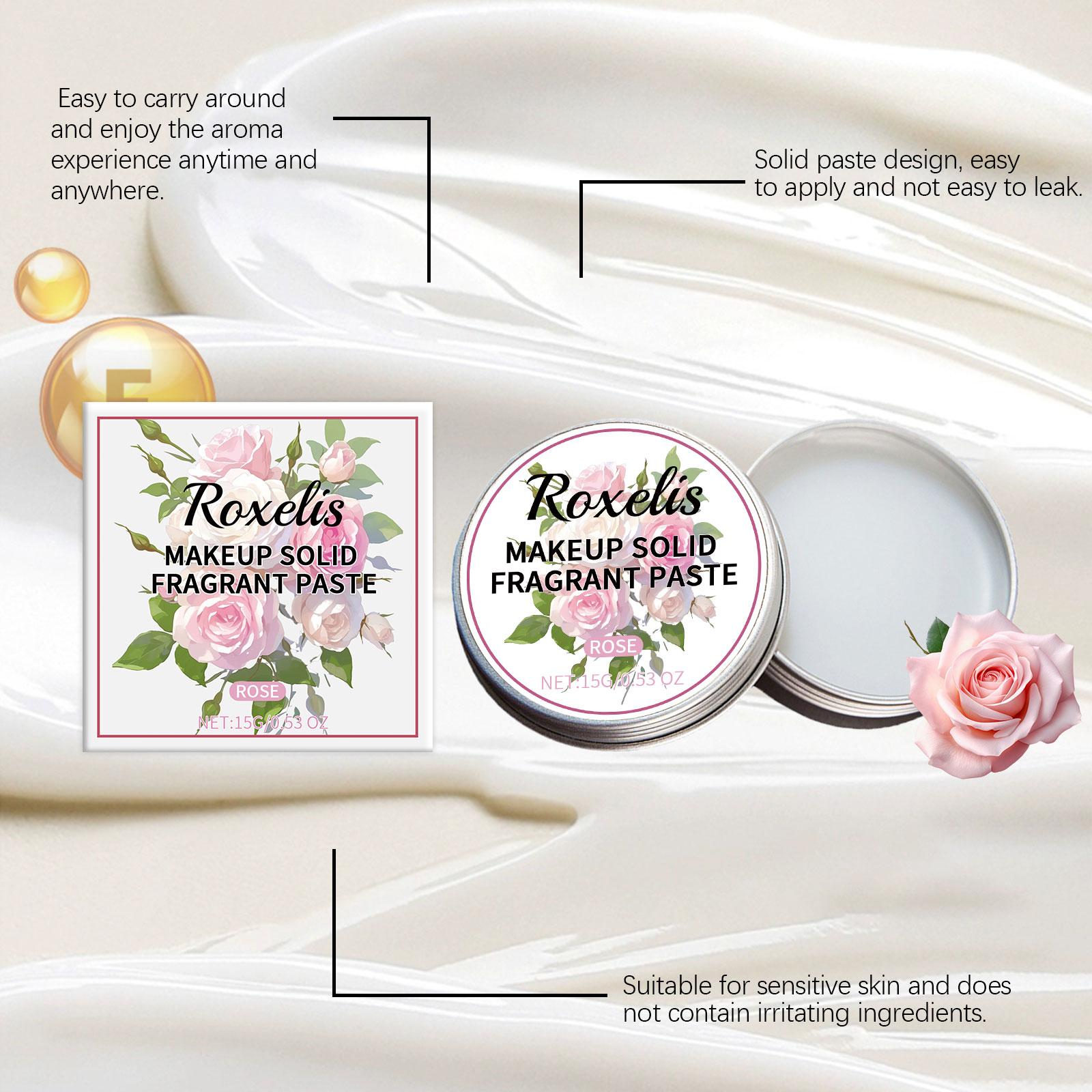 ROXELIS Rose Paste Body Balm S - Perfume Travel Set review and price