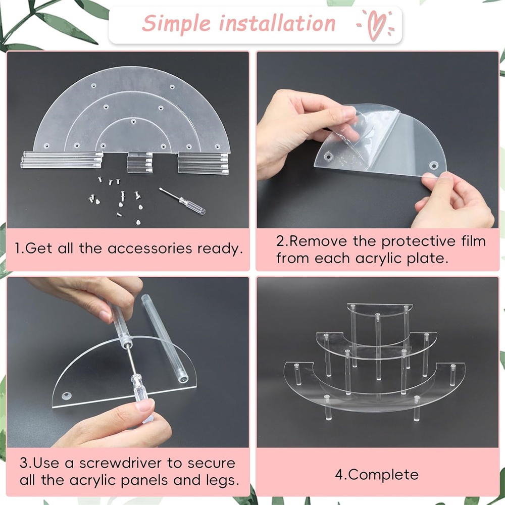 1/2pack Acrylic Display Riser  - Perfume Fragrance Holder review and price