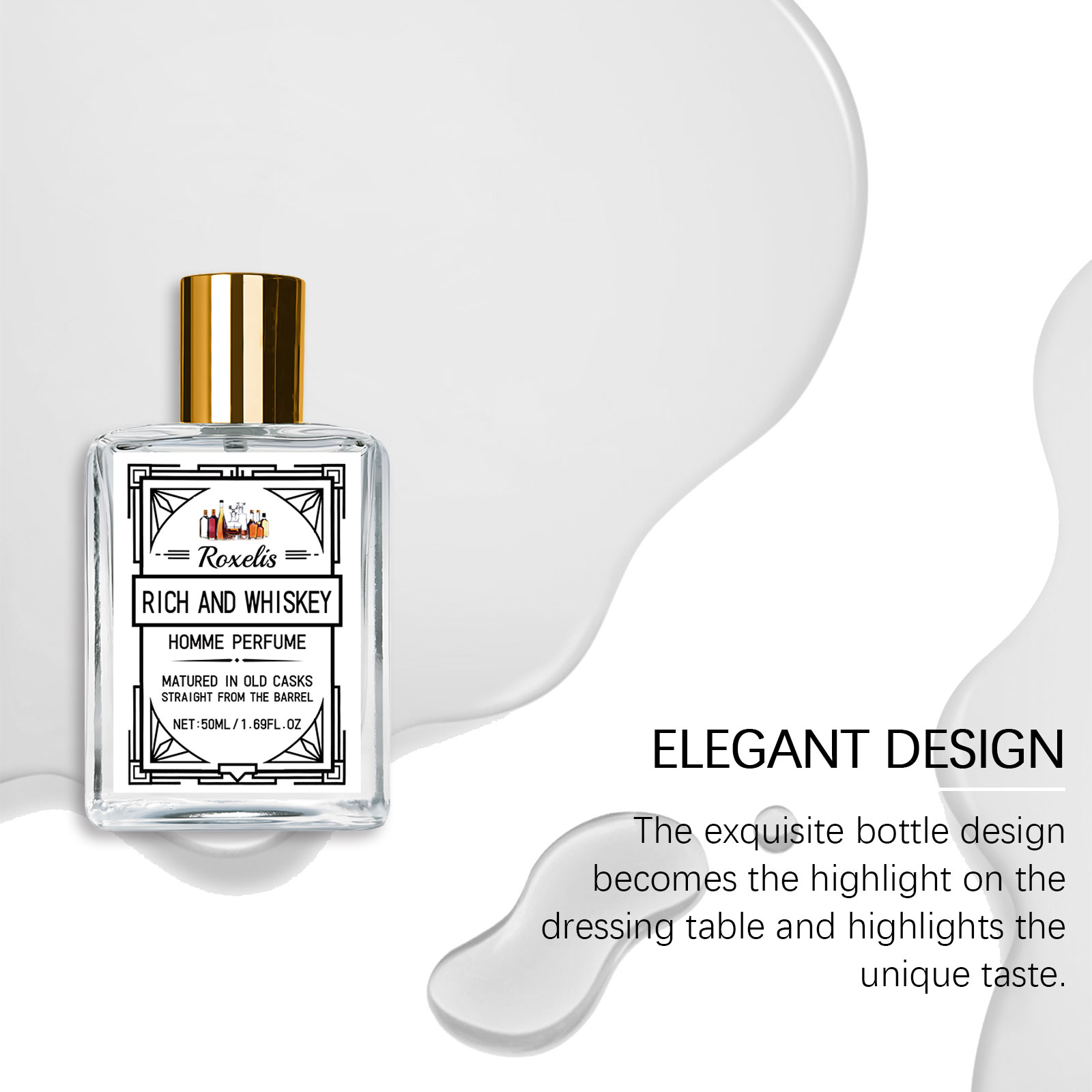 Roxelis 50ml Charm Whisky Men' - Fragrance Perfume Note review and price