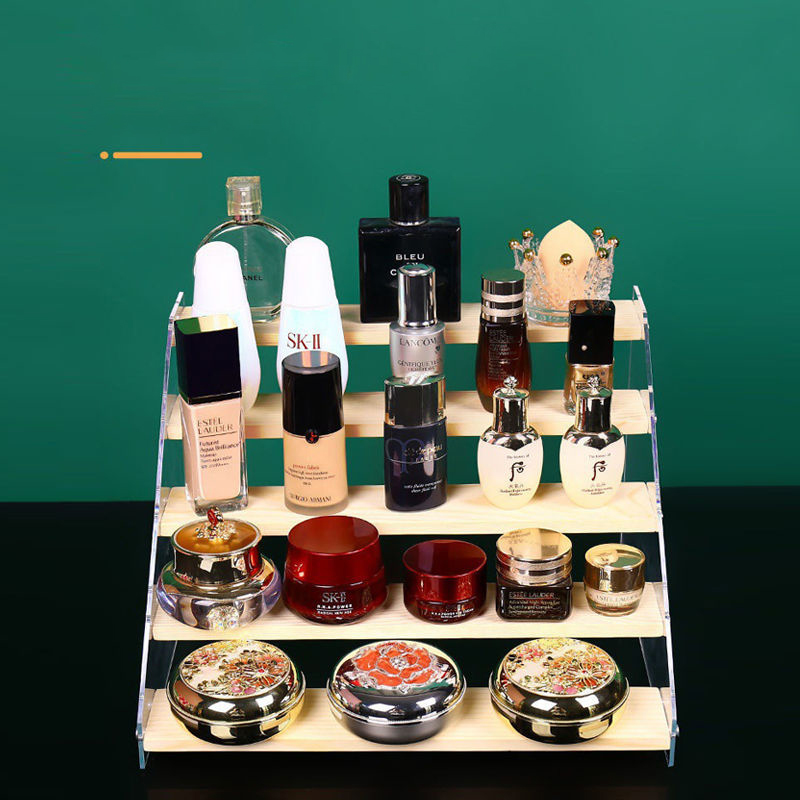 1-7 Step Acrylic Wood Display  - Perfume Fragrance Holder review and price