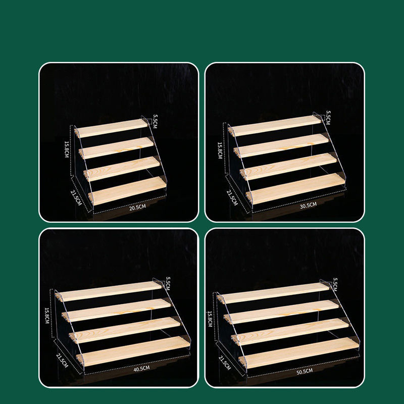 1-7 Step Acrylic Wood Display  - Perfume Fragrance Holder review and price